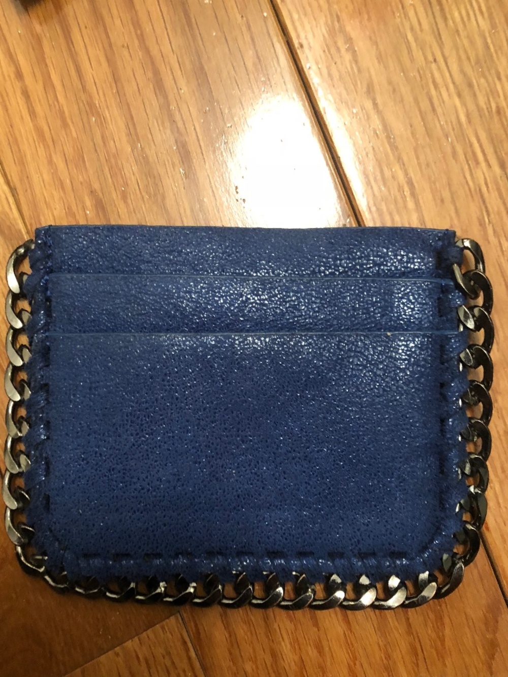 Chained credit card pouch